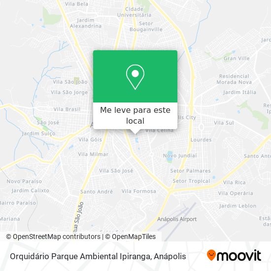 Orquidário Parque Ambiental Ipiranga mapa