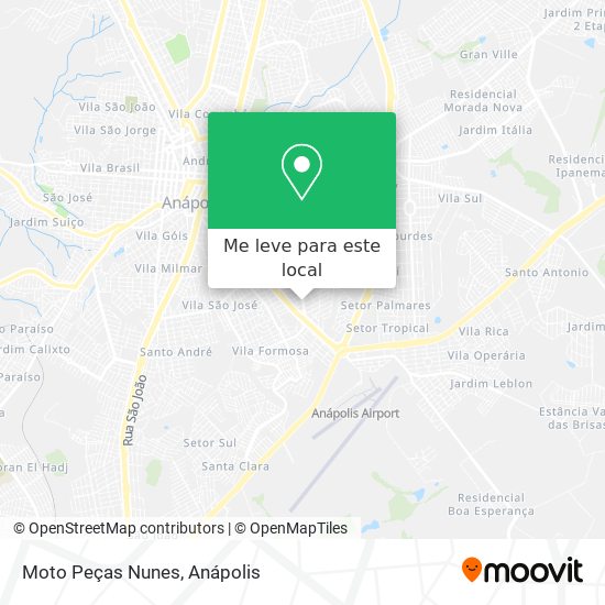 Moto Peças Nunes mapa