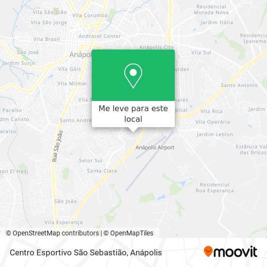 Centro Esportivo São Sebastião mapa