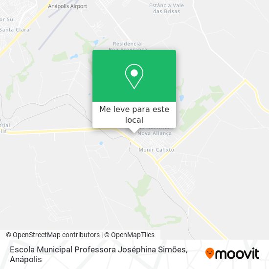 Escola Municipal Professora Joséphina Simões mapa