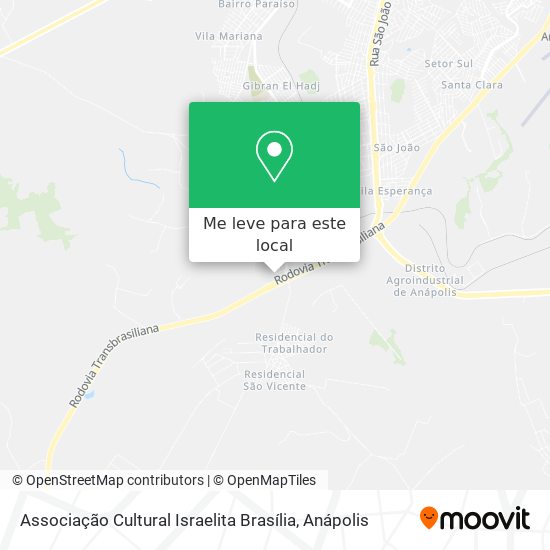 Associação Cultural Israelita Brasília mapa