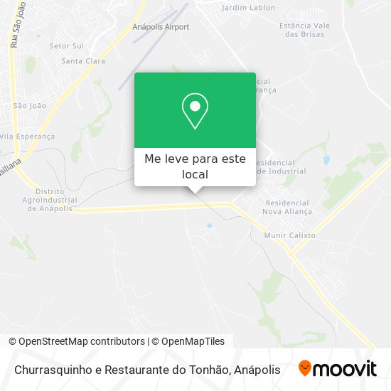 Churrasquinho e Restaurante do Tonhão mapa