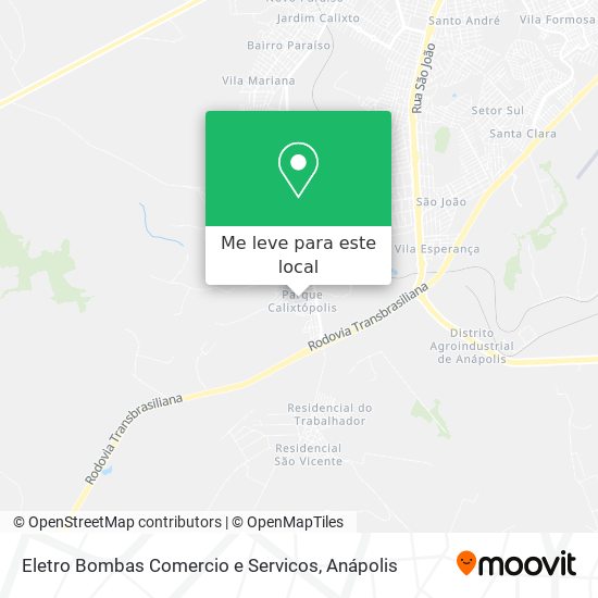 Eletro Bombas Comercio e Servicos mapa