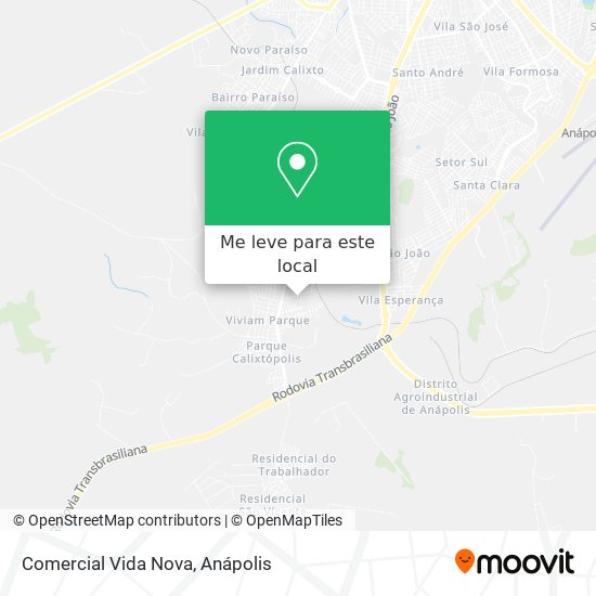 Comercial Vida Nova mapa