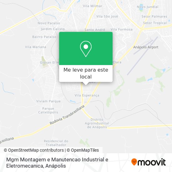 Mgm Montagem e Manutencao Industrial e Eletromecanica mapa