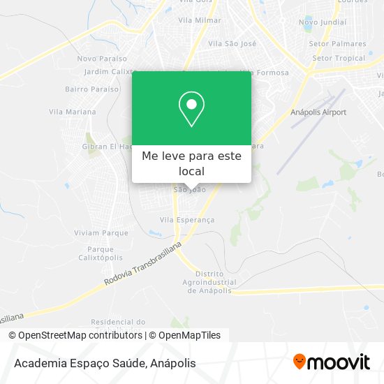 Academia Espaço Saúde mapa