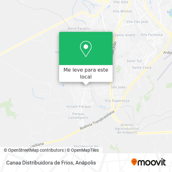 Canaa Distribuidora de Frios mapa