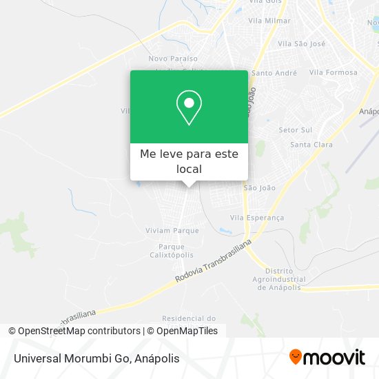 Universal Morumbi Go mapa