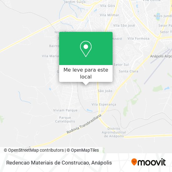 Redencao Materiais de Construcao mapa