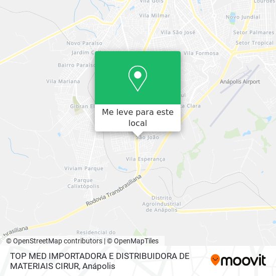 TOP MED IMPORTADORA E DISTRIBUIDORA DE MATERIAIS CIRUR mapa