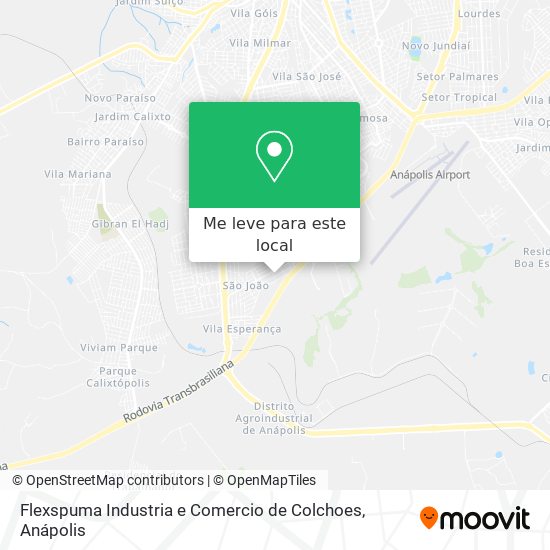 Flexspuma Industria e Comercio de Colchoes mapa