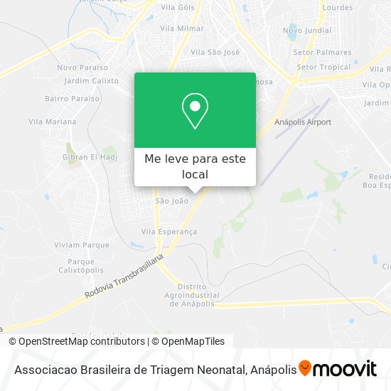 Associacao Brasileira de Triagem Neonatal mapa