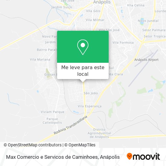 Max Comercio e Servicos de Caminhoes mapa