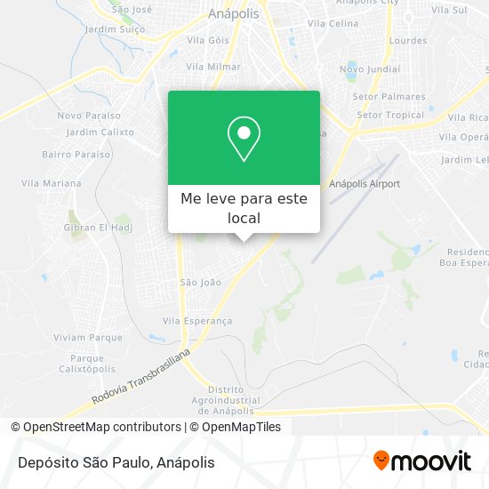 Depósito São Paulo mapa