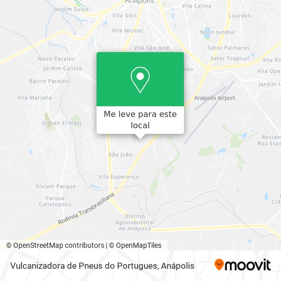 Vulcanizadora de Pneus do Portugues mapa