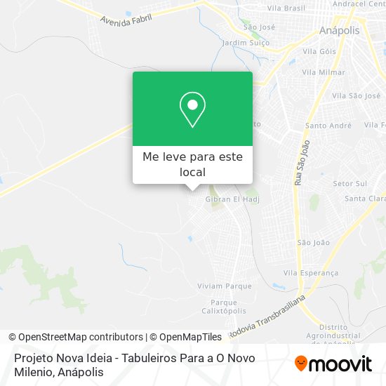 Projeto Nova Ideia - Tabuleiros Para a O Novo Milenio mapa