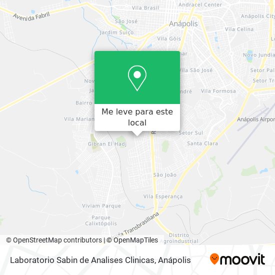 Laboratorio Sabin de Analises Clinicas mapa