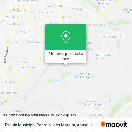 Escola Municipal Pedro Nunes Moreira mapa