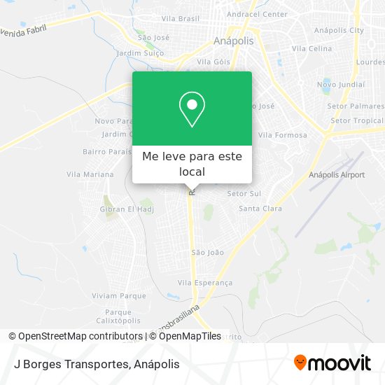 J Borges Transportes mapa