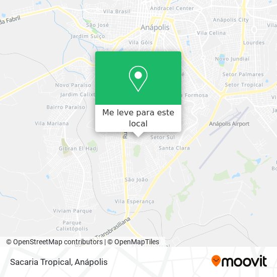 Sacaria Tropical mapa