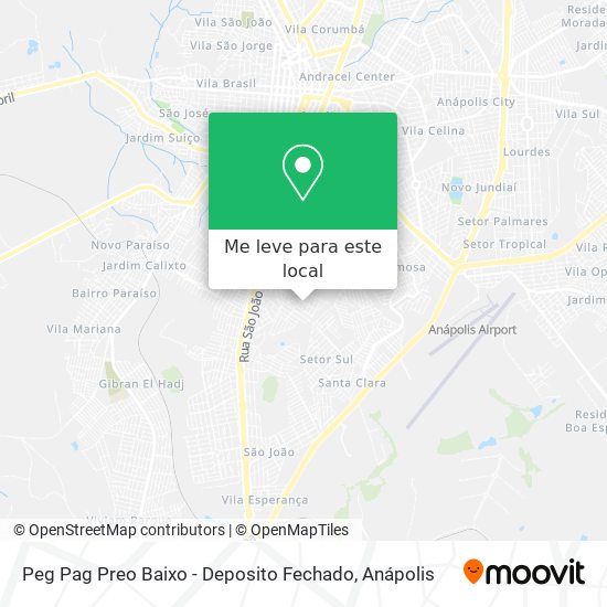 Peg Pag Preo Baixo - Deposito Fechado mapa