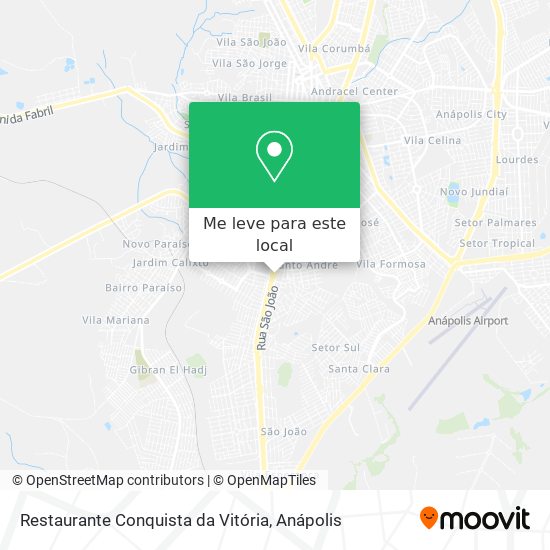 Restaurante Conquista da Vitória mapa