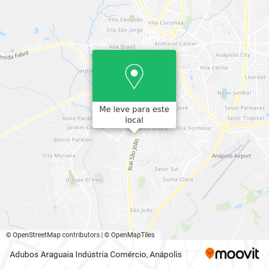Adubos Araguaia Indústria Comércio mapa