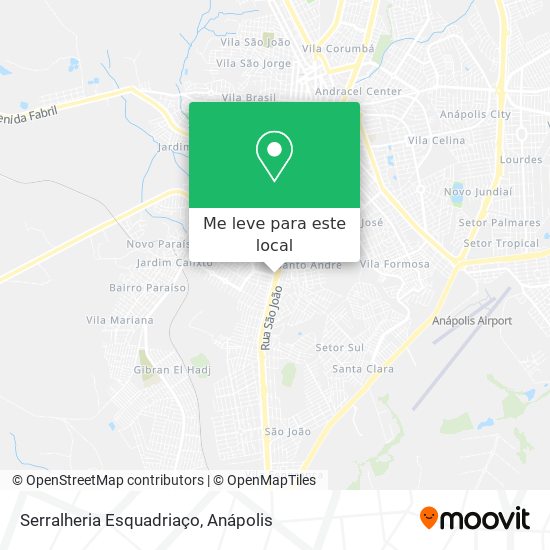 Serralheria Esquadriaço mapa