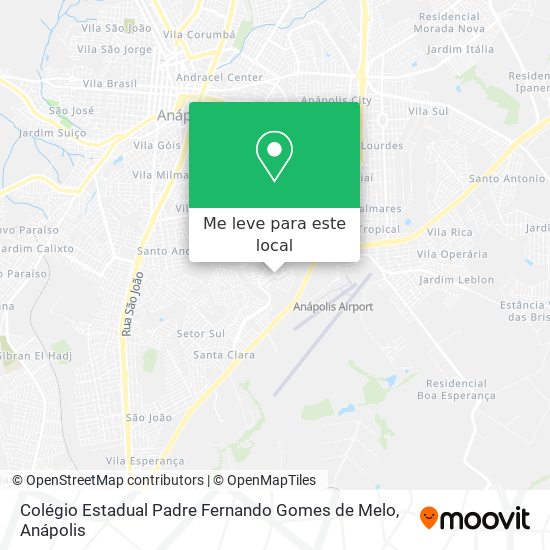 Colégio Estadual Padre Fernando Gomes de Melo mapa