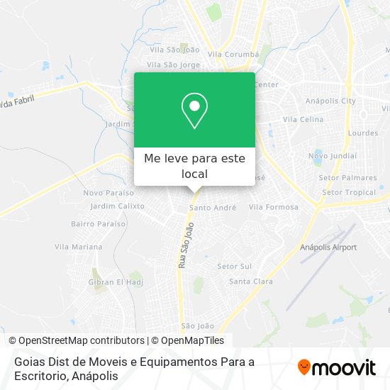 Goias Dist de Moveis e Equipamentos Para a Escritorio mapa