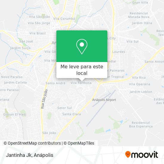 Jantinha Jk mapa