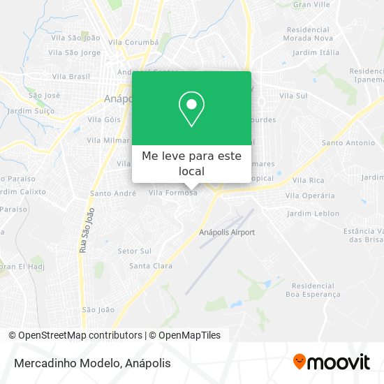 Mercadinho Modelo mapa