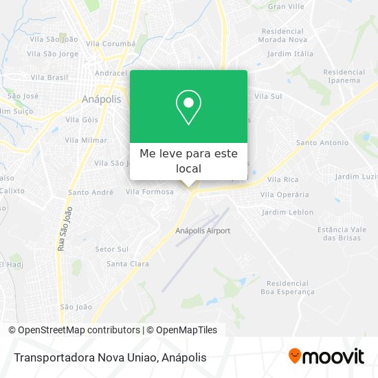 Transportadora Nova Uniao mapa