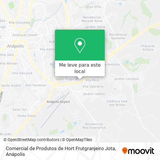 Comercial de Produtos de Hort Frutgranjeiro Jota mapa