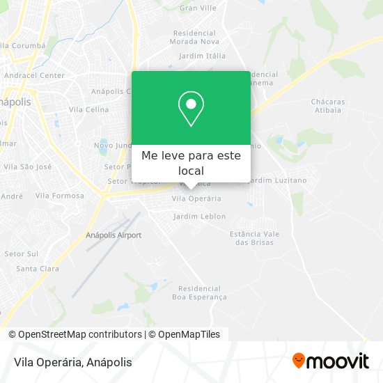 Vila Operária mapa