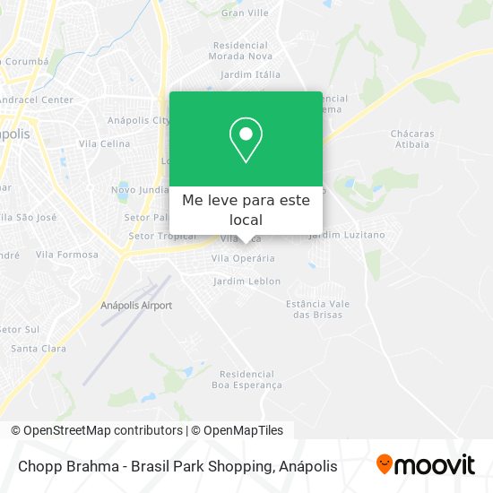 Chopp Brahma - Brasil Park Shopping mapa