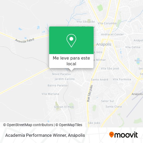 Academia Performance Winner mapa