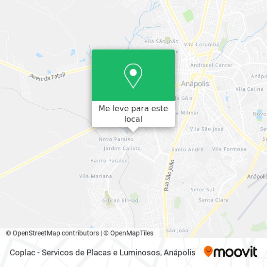 Coplac - Servicos de Placas e Luminosos mapa