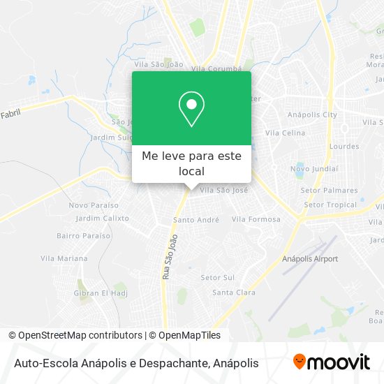 Auto-Escola Anápolis e Despachante mapa