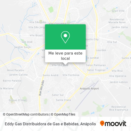 Eddy Gas Distribuidora de Gas e Bebidas mapa