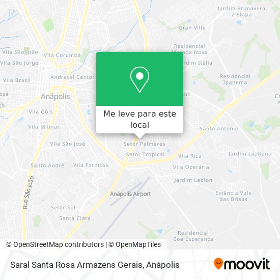 Saral Santa Rosa Armazens Gerais mapa