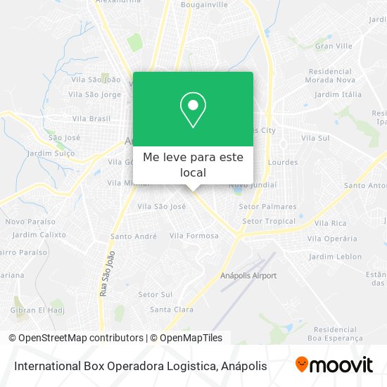 International Box Operadora Logistica mapa