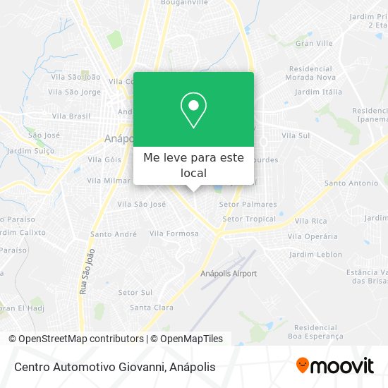 Centro Automotivo Giovanni mapa