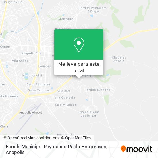 Escola Municipal Raymundo Paulo Hargreaves mapa