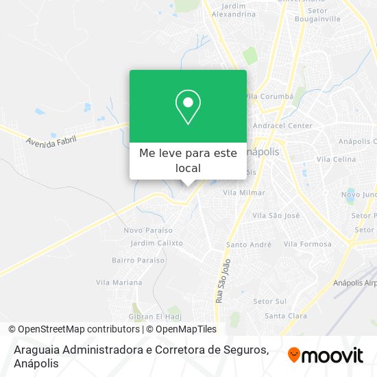 Araguaia Administradora e Corretora de Seguros mapa