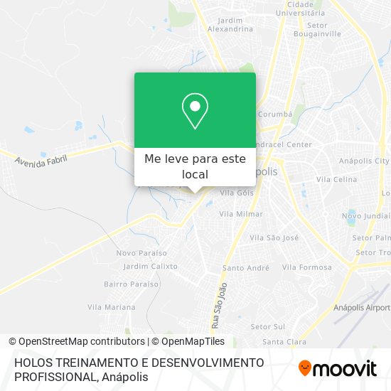 HOLOS TREINAMENTO E DESENVOLVIMENTO PROFISSIONAL mapa