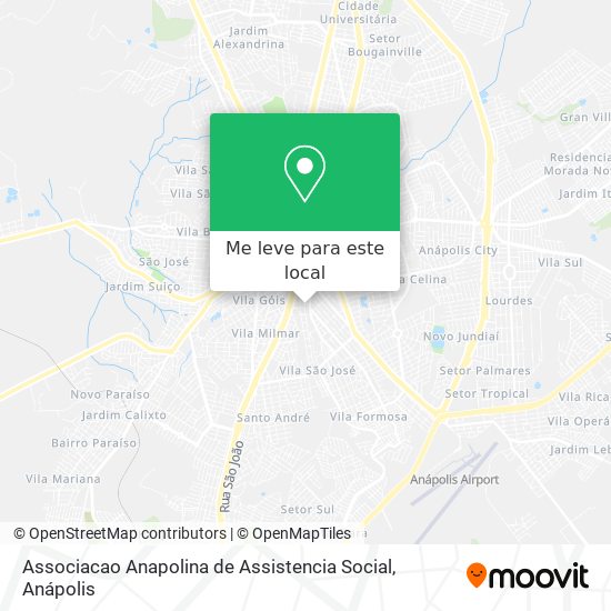 Associacao Anapolina de Assistencia Social mapa