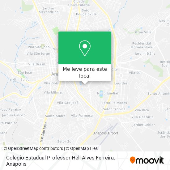 Colégio Estadual Professor Heli Alves Ferreira mapa
