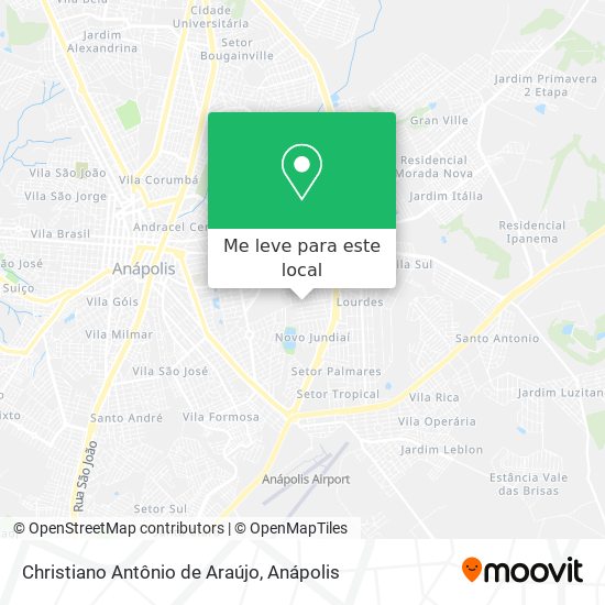 Christiano Antônio de Araújo mapa