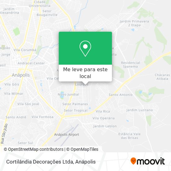 Cortilândia Decorações Ltda mapa